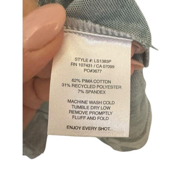 Linksoul NEW Golf Mens Small Floral Print Polo Shirt Casual Stretch Gray - Picture 8 of 8